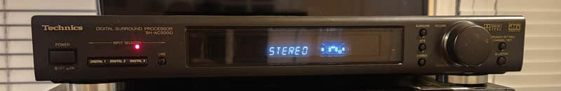 Technics Technics SH-AC500D is a standalone digital surround sound processor 80s  - Black