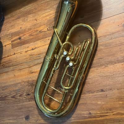 King 3/4 Tuba w/ Recording Bell - rare 1145W 1978 - Yellow Brass image 2