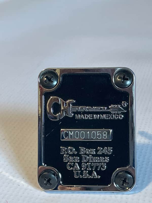 2012-13 Era Mexico Charvel San Dimas So Cal Guitar Black/Chrome Neckplate image 1