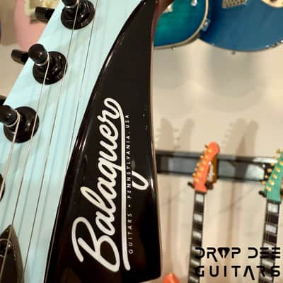 Balaguer Select Series Espada Limited Electric Guitar w/ Bag (4001)-Gloss Sky Blue image 17