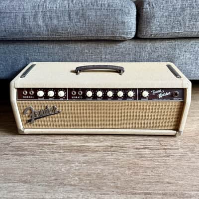 Pre-CBS 1962 Fender Bandmaster Amp 6G7-A Blonde Brown Face Beige Grille Cloth image 6