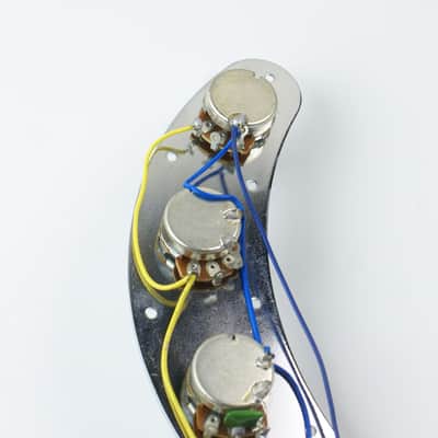 Replacment Wired Fully Loaded Metal Control Plate  For Music Man Style Bass ,Chrome image 6
