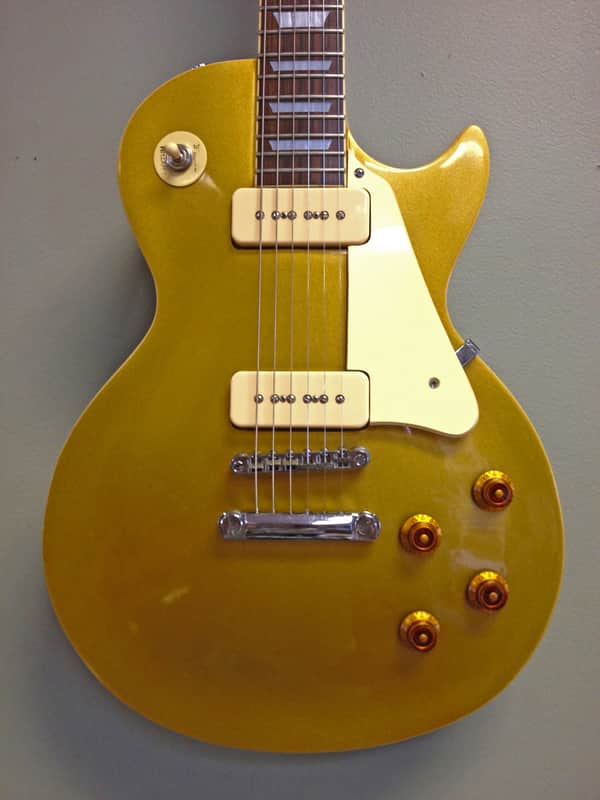 Aria Pro II Les Paul Copy Gold Top MIJ w/ Lollar P90's | Reverb