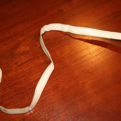 unkown Vintage Leather Strap  1960's  - White image 4