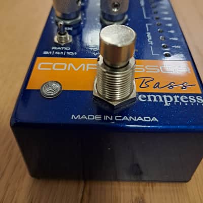 Empress compressor bass pedal Blue sparkle Early 2020s image 4