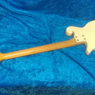 Premier Scroll Bass 1960's Orange Sparkle Binding DeArmond P'up Univox Made NYC *RARE* MAKE OFFER image 9