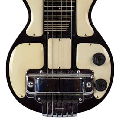 Mid-1940s Rickenbacher B-6 "Panda" Lap Steel Black & White #NSN image 3