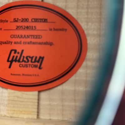 Gibson SJ-200 Custom Shop Made 2 Measure Limited Edition 2024 Blue Top - Natural Flame Back image 7