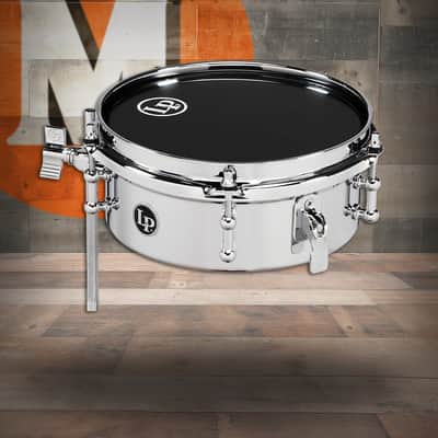 Latin Percussion LP 8 Micro Snare Mountable Steel Chrome (LP848-SN) image 1