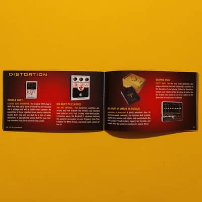 Electro-Harmonix Sovtek Black Russian Big Muff π V8 near mint w/wooden box, catalog, sticker & battery clip converter image 12
