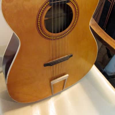 SEARS & ROEBUCK Model 319 Vintage Acoustic Guitar USA Made - overall great shape image 3
