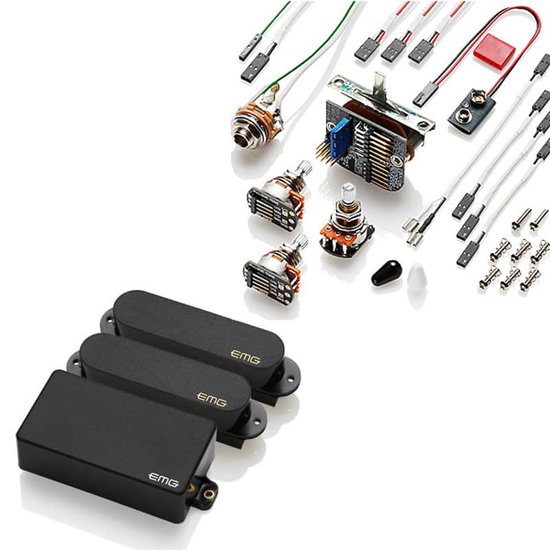 EMG SA/SA/85 HSS Pickup Set, Black image 1