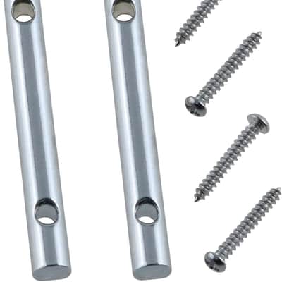 2pcs Guitar String Retainer Bar 44.8mm Guitar String Retainer Bar with Mounting Screws Metal Guitar Parts Accessories Guitar Tree Guide For Electric Guitars Parts image 1