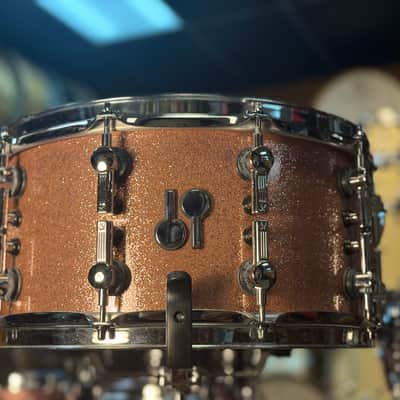 Sonor SQ2 14x7 Vintage Maple Snare Drum - Champagne Sparkle Lacquer image 1