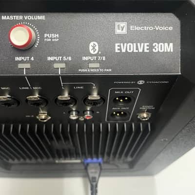 Electro-Voice Evolve 30M Portable Powered Column Loudspeaker - BASE UNIT ONLY - Black image 8