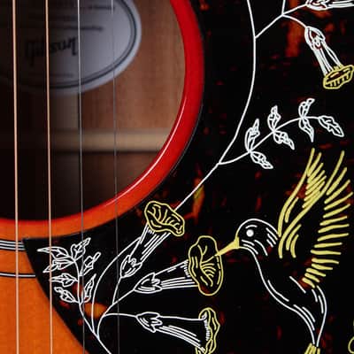 Gibson Hummingbird Standard Acoustic Electric Guitar Cherry Sunburst with Case image 5