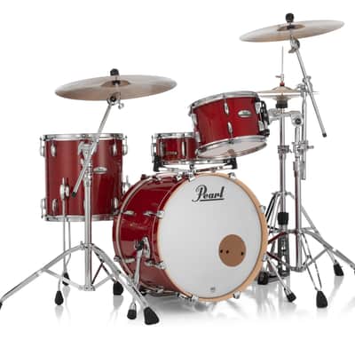 Pearl PMX Professional Maple Sequoia Red Lacquer Drums 20x14, 12x8, 14x14 Shell Pack | NEW | Authorized Dealer image 4