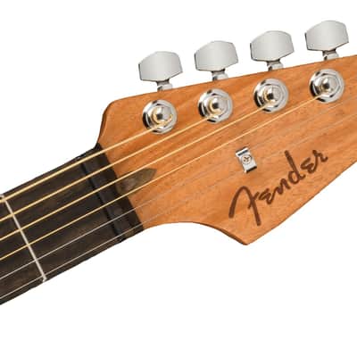 BRAND NEW 2022 Fender American Acoustasonic Jazzmaster Ocean Turquoise w/ Gig Bag image 4
