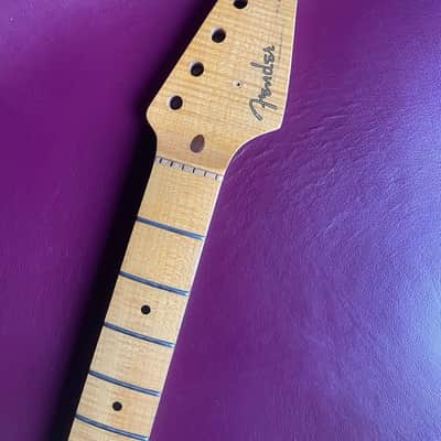Monster Relic Strat Flamed Maple Neck Light Relic Aged Radius 7.25 image 1