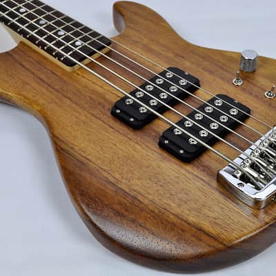 G&L L-2500 USA Custom 5 String Monkey Pod Bass in Natural Satin image 4