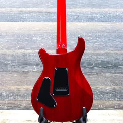 PRS SE Custom 24-08 Charcoal Cherry Burst Flame Maple Top Electric Guitar w/Bag image 3