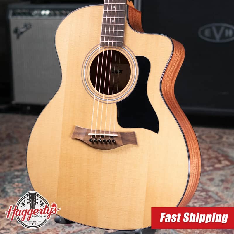 Taylor 114ce Grand Auditorium Acoustic/Electric Guitar - Sapele with Gig Bag image 1