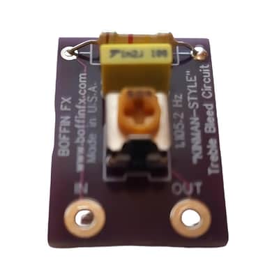 Boffin FX Kinman-Style Adjustable Treble Bleed (1,105 Hz Purple) - For Strat, Tele & Single Coils image 4
