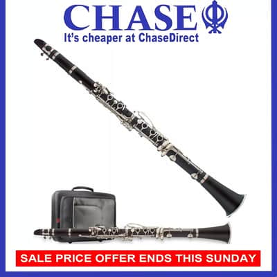 Chase Clarinet in Bb - Chase 77C-SC - Shiny Body - Full Student Starter Outfit~~ image 10