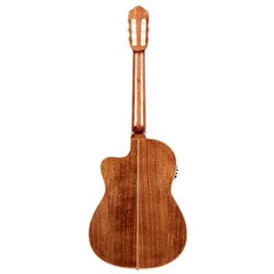 Ortega RCE158SN Performer Series Solid Spruce Top Mahogany Neck Cutaway Nylon 6-String Classical Acoustic-Electric Guitar w/Gig Bag image 5
