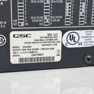 QSC DCA 3422 Digital Cinema Power Amplifier image 10