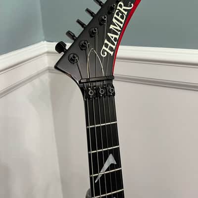 Hamer USA TLE Custom 1986 Red Boomerang Inlays Electric Guitar Tele Style image 6