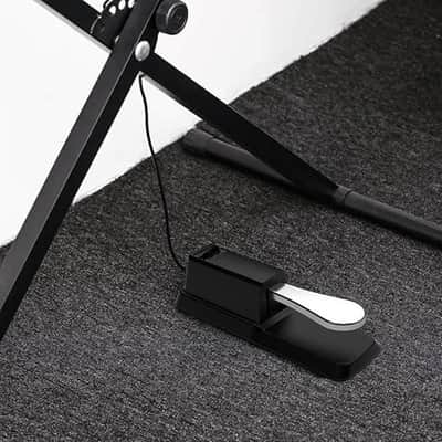 Sustain Pedal for Yamaha Keyboard, Piano Keyboard Pedal with Polarity Switch for Casio, MIDI, Roland Electronic Keyboards and Digital Pianos, 1/4 Inch Jack image 2