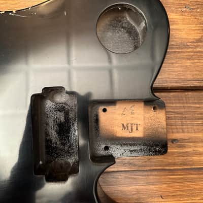 MJT Telecaster Deluxe - Piano black 2023 - Aged image 2