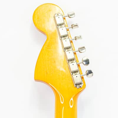 Fender Mustang MG69 MIJ 2012 Candy Apple Red Matching Headstock w/ Gig Bag image 6