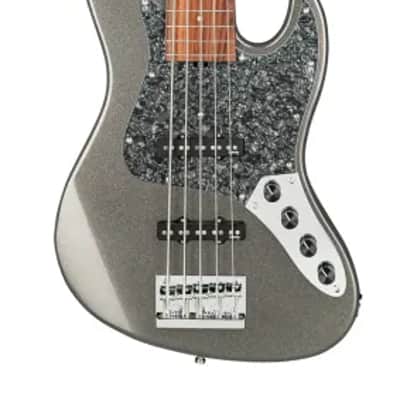 Sadowsky MetroExpress 21-Fret Vintage J/J Bass, Morado Fingerboard, 5-String - Solid Silver Metallic High Polish image 2