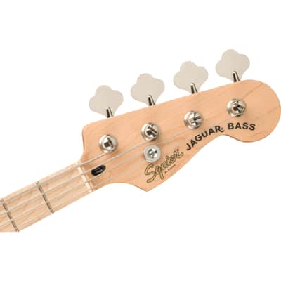 Squier Affinity Series Jaguar Bass H MN Black - 4-String Electric Bass image 4