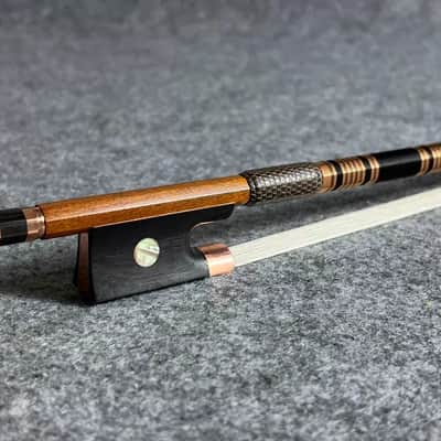Handmade 4/4 Violin Bow 61g Ebony Frog Imitation Gold Fittings image 3