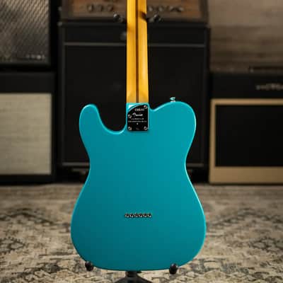 Fender American Professional II Telecaster Electric Guitar - Miami Blue with Hardshell Case image 7
