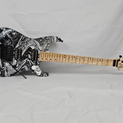 Funk Guitars USA SS Series 2025 - B/W Swirl Duncan Pickups Gotoh Floyd Rose Superstrat Guitar image 1