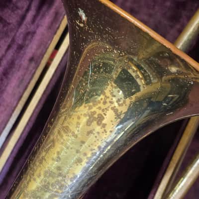 F.E. Olds Ambassador Los Angelos Model Trombone w Mouthpiece 1955 image 5