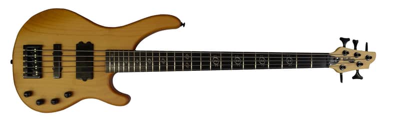 Washburn Stu Hamm 5 String Bass Guitar Natural Finish image 1