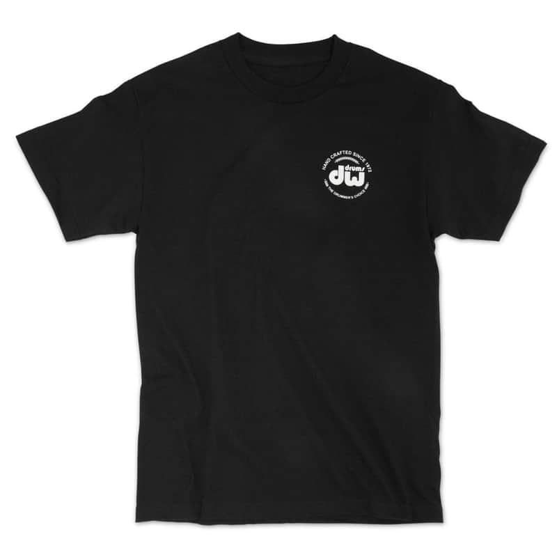 DW Black Heavy Cotton Short Sleeve T-Shirt w/Corporate Logo Medium image 1