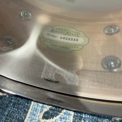 Slingerland Radio King 5.5" x 14" Solid Maple Snare - Black Diamond Pearl image 6