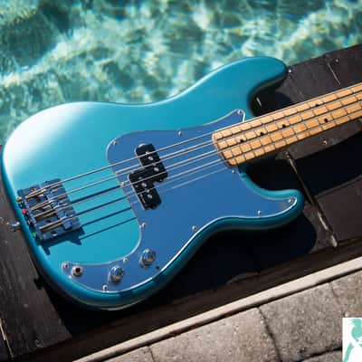 First Gen Fender Precision Bass PB-110SH  - Steve Harris P Bass from Iron Maiden - Lake Placid Blue - Crafted in Japan CIJ image 2