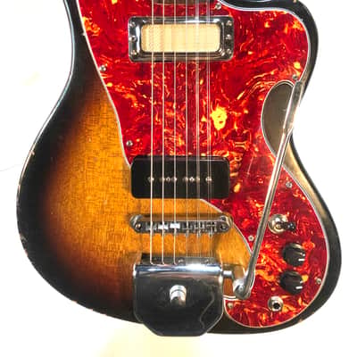 Vintage modified 8 string Decca Teisco hot rod weirdo jangle machine The Tielman Special 1964 Sunburst image 1