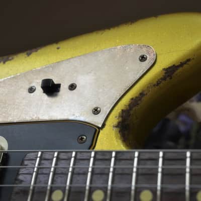 American Fender Jaguar Custom Relic Gold Sparkle image 14