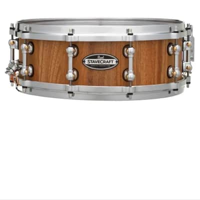 PEARL SCD1450MK/186 STAVE CRAFT MAKHA 14”X5” - HAND RUBBED NATURAL MAPLE snare drum image 11