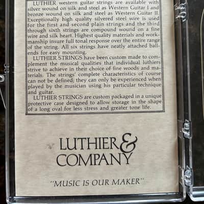 Luthier & Company Plastic Box Western Guitar II Strings 1970’s - Clear image 6