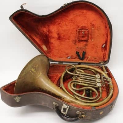 Elkhart Band Instrument Co. Single French Horn, USA, with case/MP image 6
