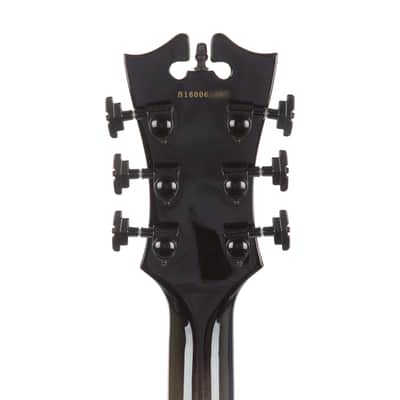 2016 D'Angelico Excel DC Semi-Hollow Electric Guitar w/Stairstep Tailpiece, Grey Black, S16006XXXX image 9
